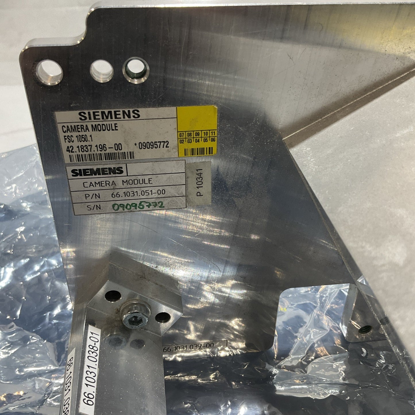 DALSA LINE SCAN  SIEMENS HEAD 66.1031.051-00 CAMERA HEAT  MODULE ASSEMBLY U3S