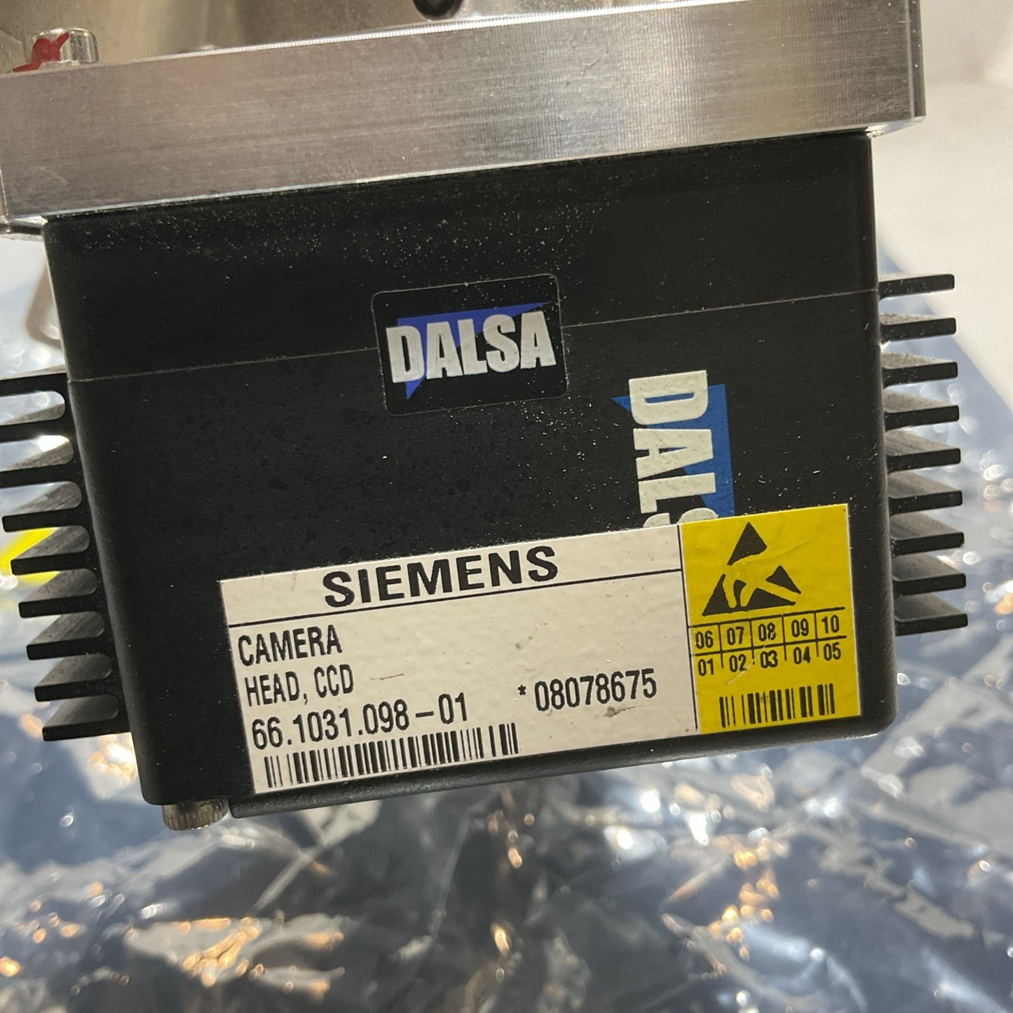 DALSA LINE SCAN  SIEMENS HEAD 66.1031.051-00 CAMERA HEAT  MODULE ASSEMBLY U3S