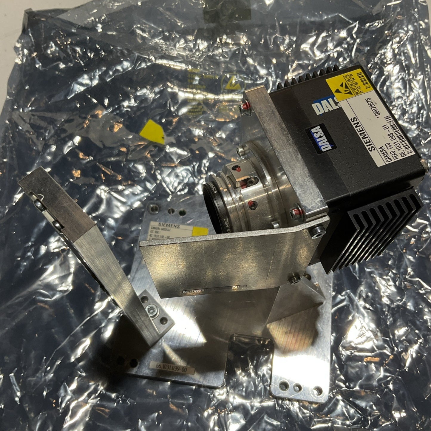 DALSA LINE SCAN  SIEMENS HEAD 66.1031.051-00 CAMERA HEAT  MODULE ASSEMBLY U3S