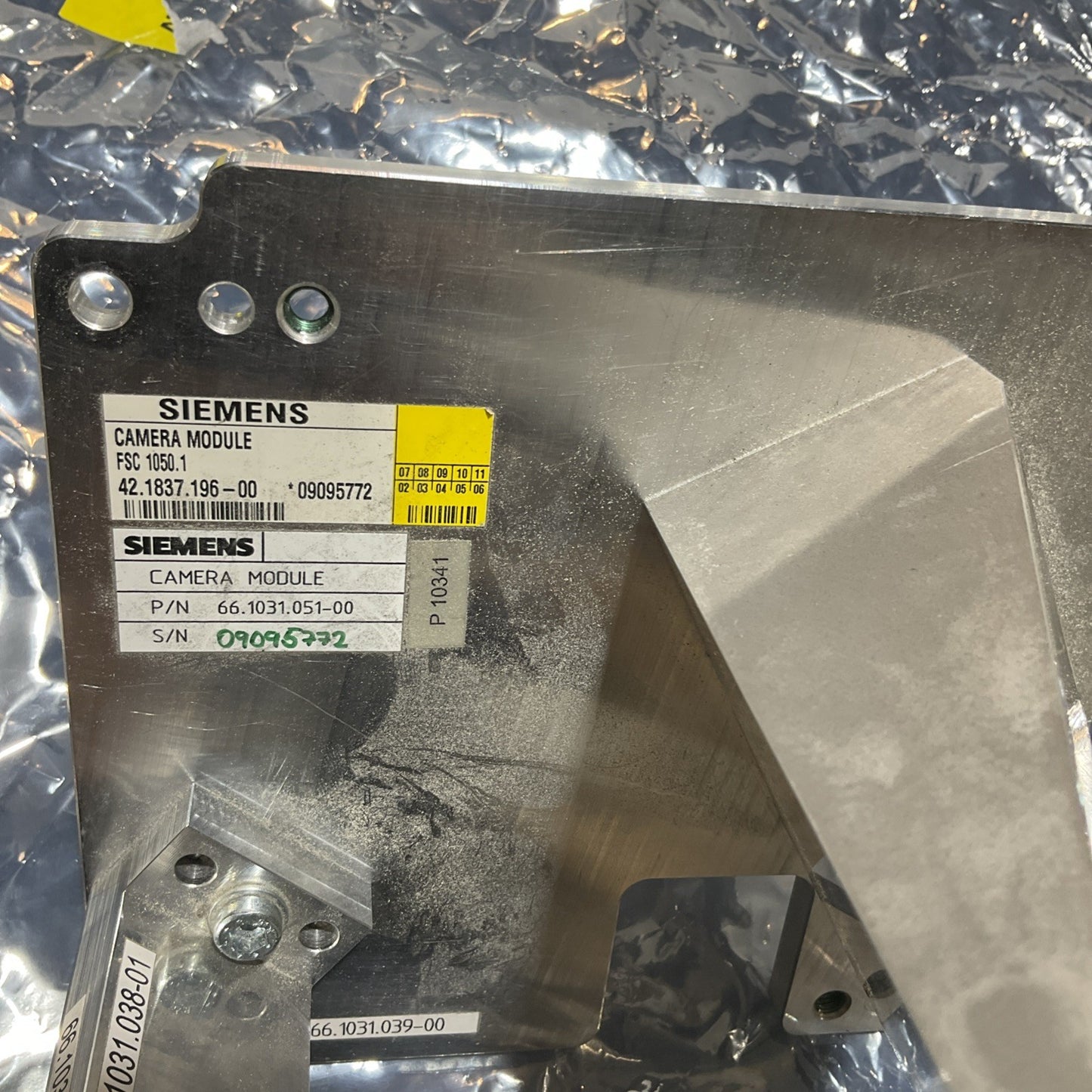 DALSA LINE SCAN  SIEMENS HEAD 66.1031.051-00 CAMERA HEAT  MODULE ASSEMBLY U3S