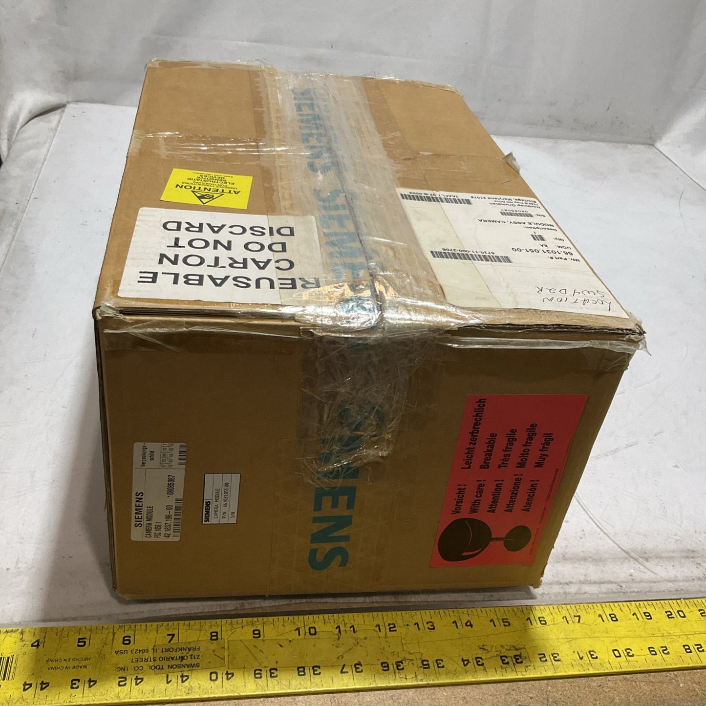 DALSA LINE SCAN  SIEMENS HEAD 66.1031.051-00 CAMERA HEAT  MODULE ASSEMBLY U3S