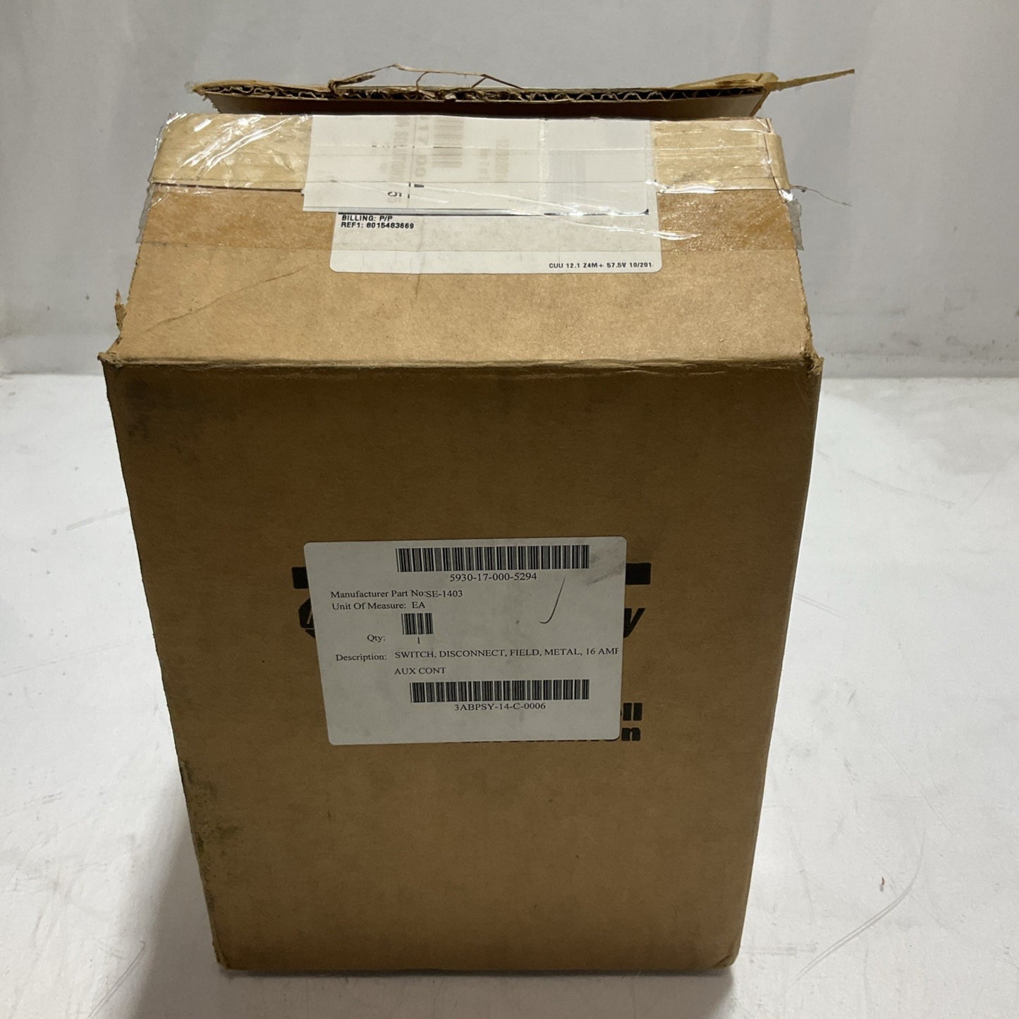A-B ALLEN-BRADLEY  194E-FA16E-PD DISCONNECT  SWITCH ENCLOSED  MOTOR IP66  U3S