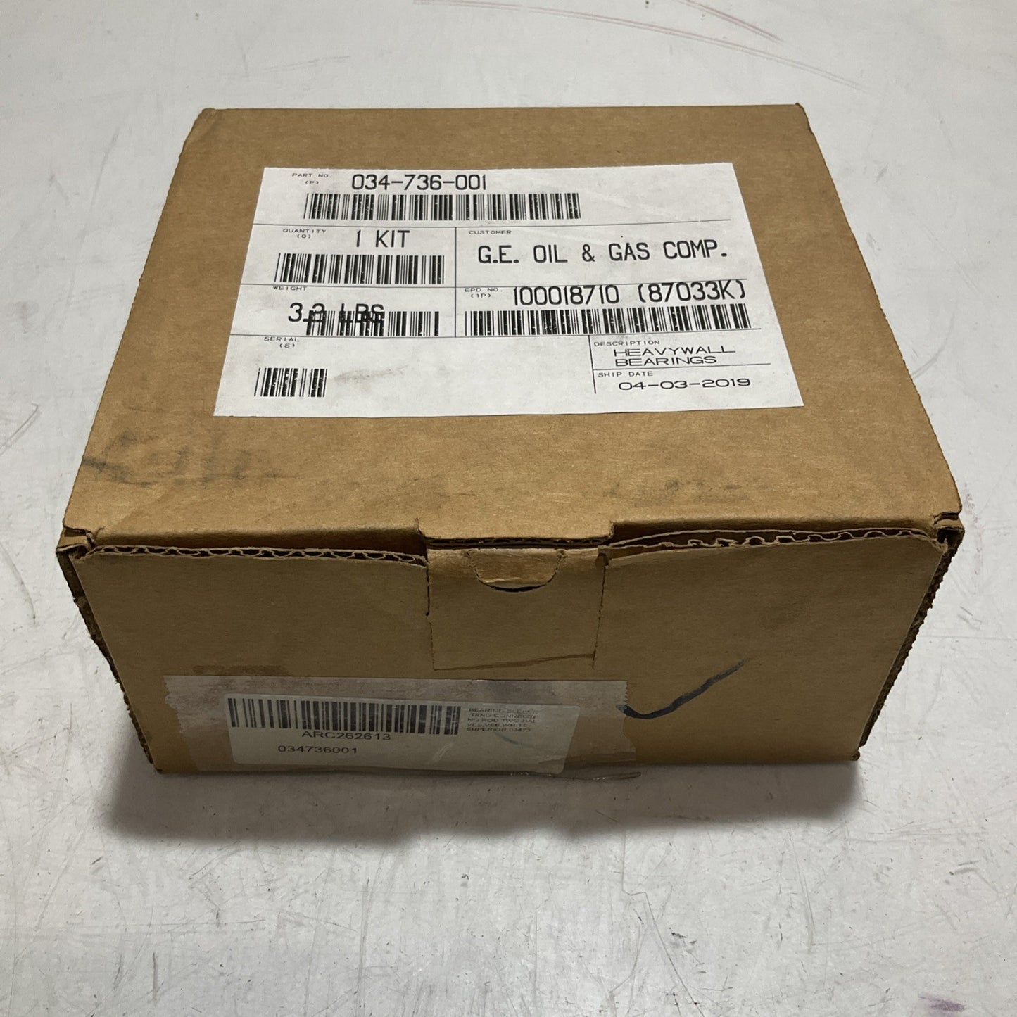 HEAVYWALL BEARING 034-736-001 BEARING SLEEVE TWO HALVES TANG CONNECTION ROD U4M