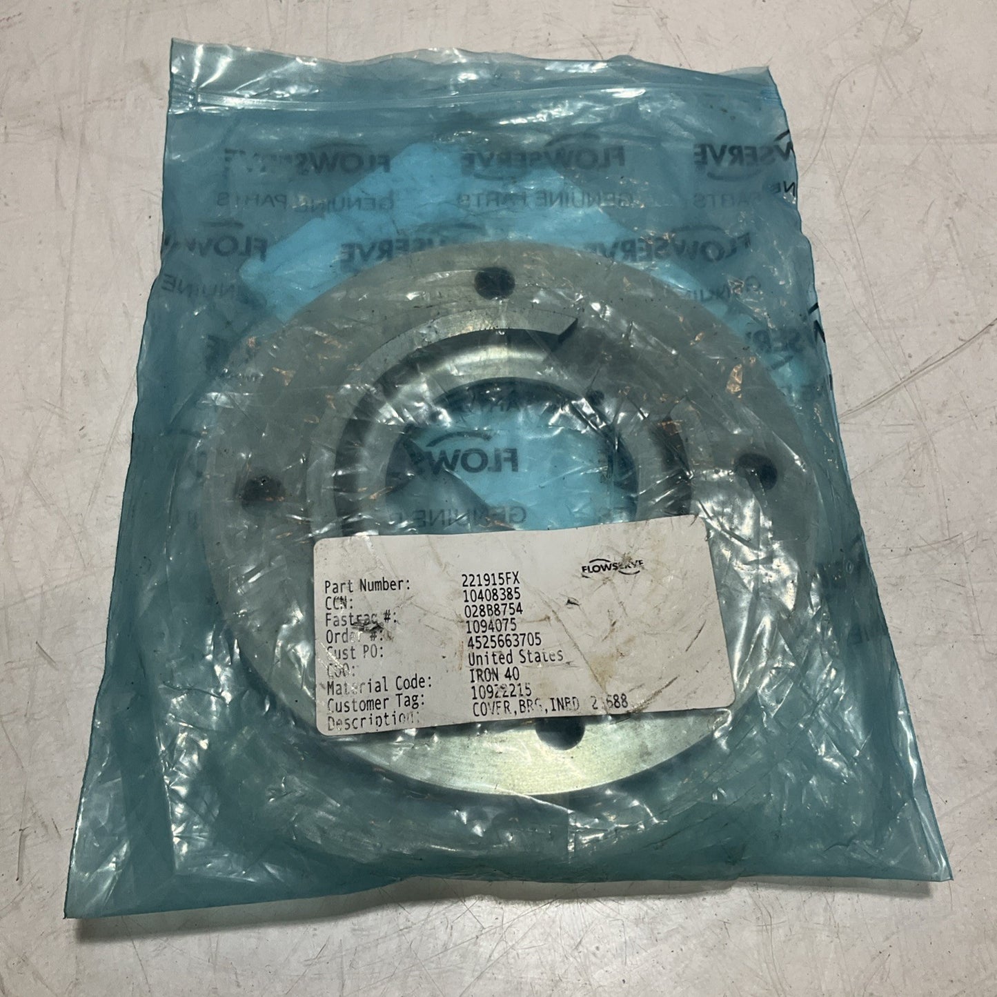 FLOWSERVE 221915FX BEARING COVER BRG INBD  678