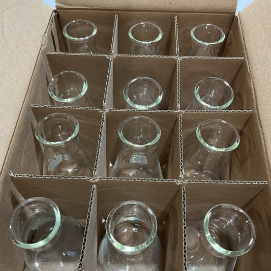 PYREX 5100-250 7740 GLASS ERLENMEYER FLASK WIDE MOUTH HEAVY DUTY 250ML QTY12 373