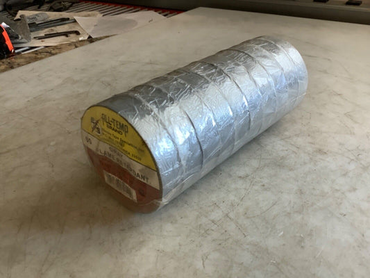 ETS 60 E52363 FLAME RETARDANT ELECTRICAL TAPE 7.5MIL 3/4IN X 66FT - QTY 10