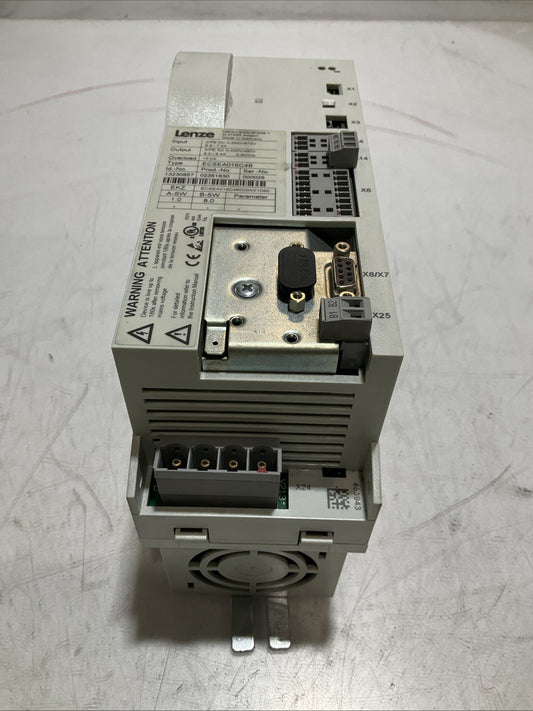 LENZE  ECSEA016C4B  SERVO  DRIVE  VARIABLE FREQUENCY  CONTROLLER  INVERTER  XE25