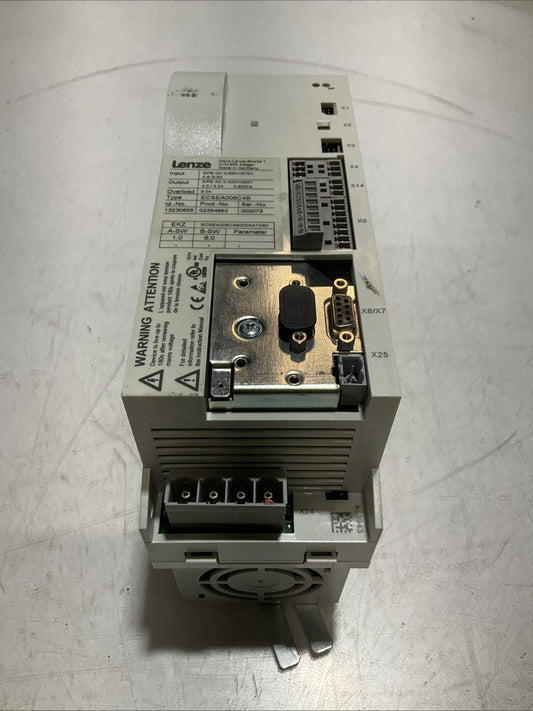 LENZE  ECSEA008C4B  DRIVE. VARIABLE FREQUENCY CONTROLLER  INVERTER  XE25
