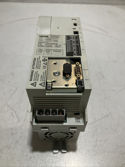 LENZE  ECSEA008C4B  DRIVE  VARIABLE FREQUENCY  CONTROLLER INVERTER  XE25