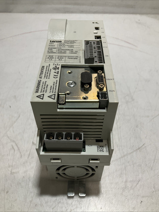 LENZE ECSEA008C4B DRIVE  VARIABLE FREQUENCY CONTROLLER  INVERTER  XE25