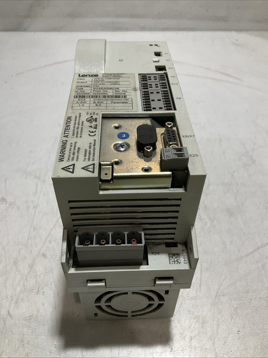 LENZE  ECSEA008C4B  DRIVE  VARIABLE FREQUENCY CONTROLLER  INVERTER  XE25
