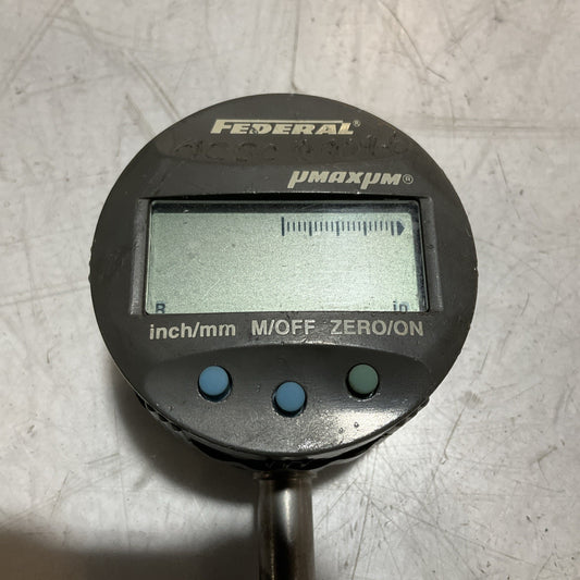 FEDERAL EDI 10202 ELECTRONIC DIAL INDICATOR 3VDC  U3S