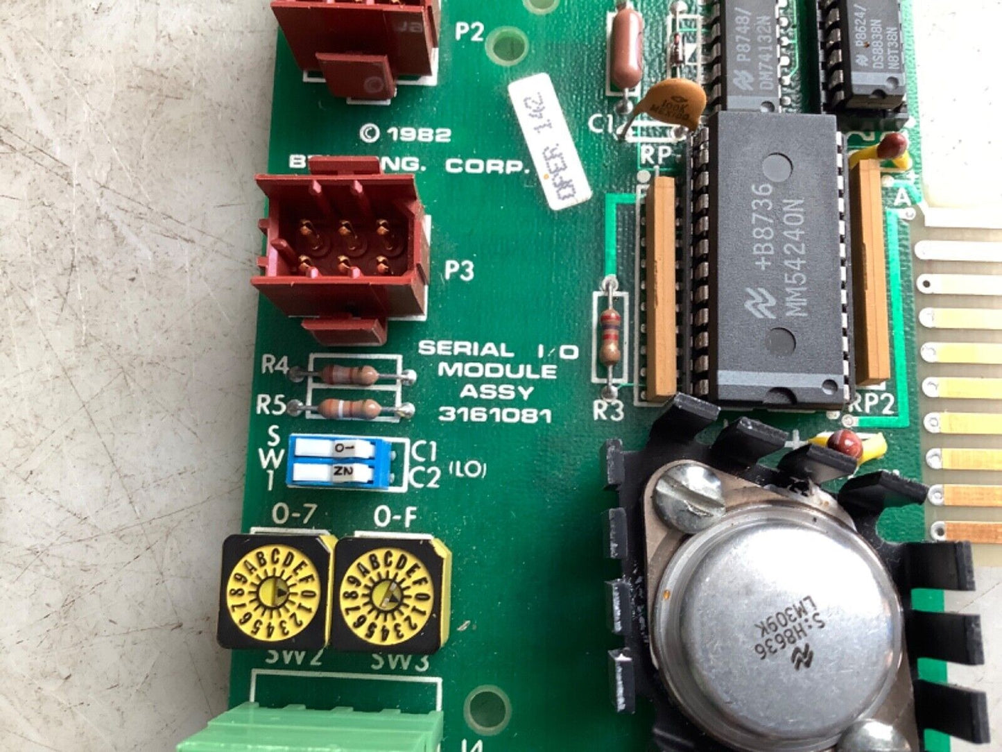 BTU 3161081 SERIAL I/O MODULE ASSEMBLY