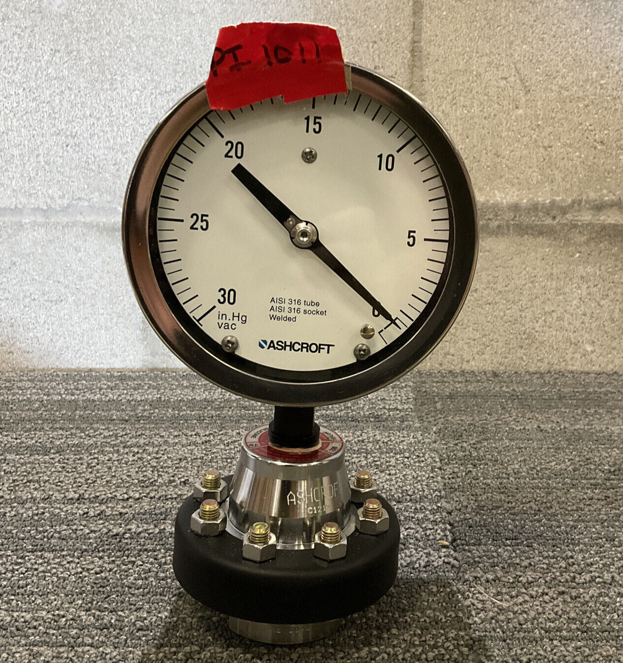 ASHCROFT GAUGE  45 1009S 04L  XCK  WITH DIAPHRAGM SEAL 50 200TC 04T XCK