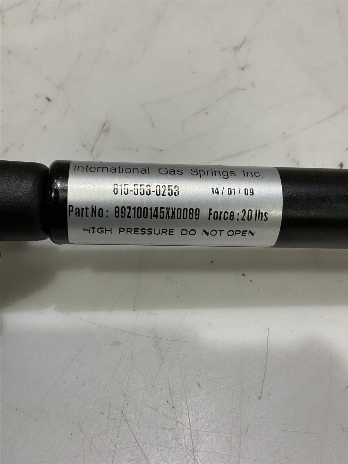 INTERNATIONAL GAS SPRING INC 89Z100145XX0089 SAFTEY LOCKING SPRING U3S