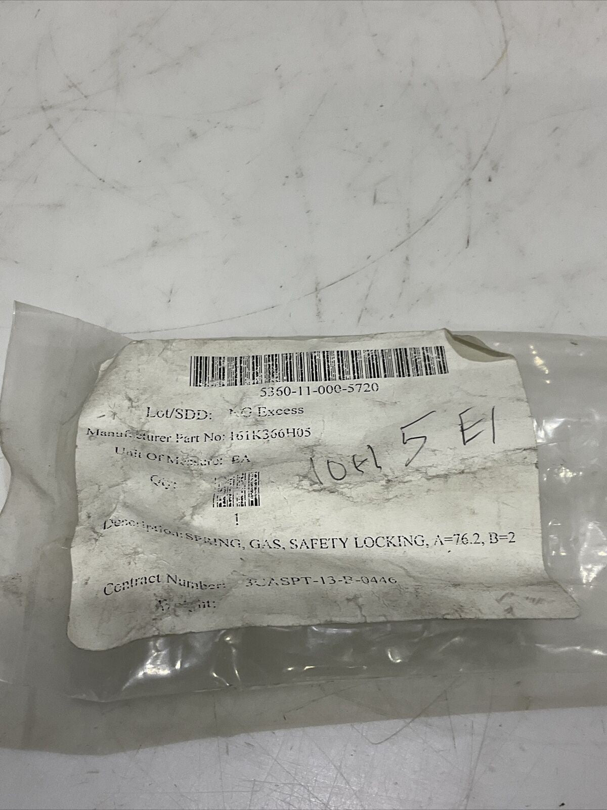 INTERNATIONAL GAS SPRING INC 89Z100145XX0089 SAFTEY LOCKING SPRING U3S