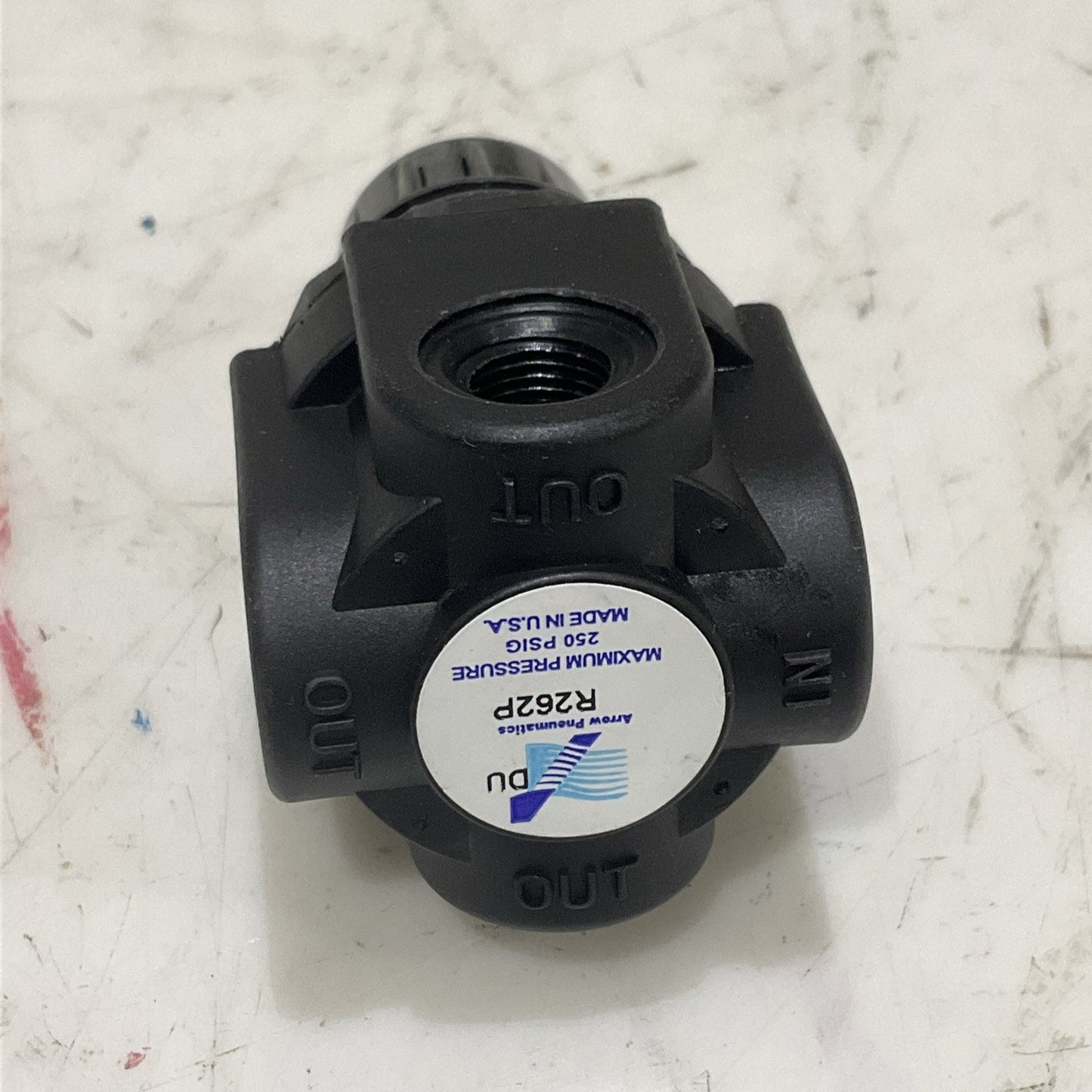 ARROW PNEUMATICS R262P MINI REGULATOR 1/4 IN LOT OF 6 Z2M