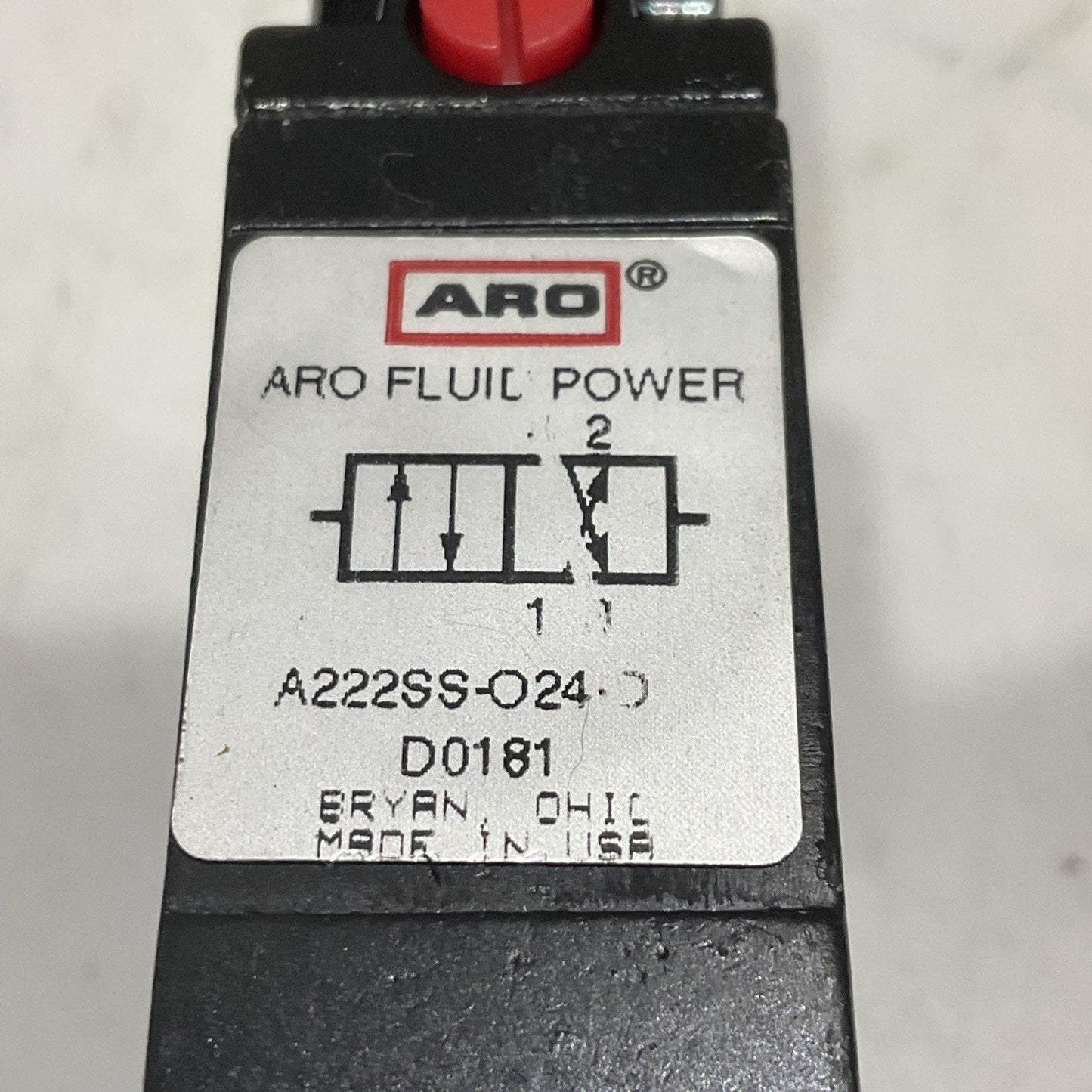 ARO A 222 SS O24 D FLUID POWER VALVE A222S024D Z2M