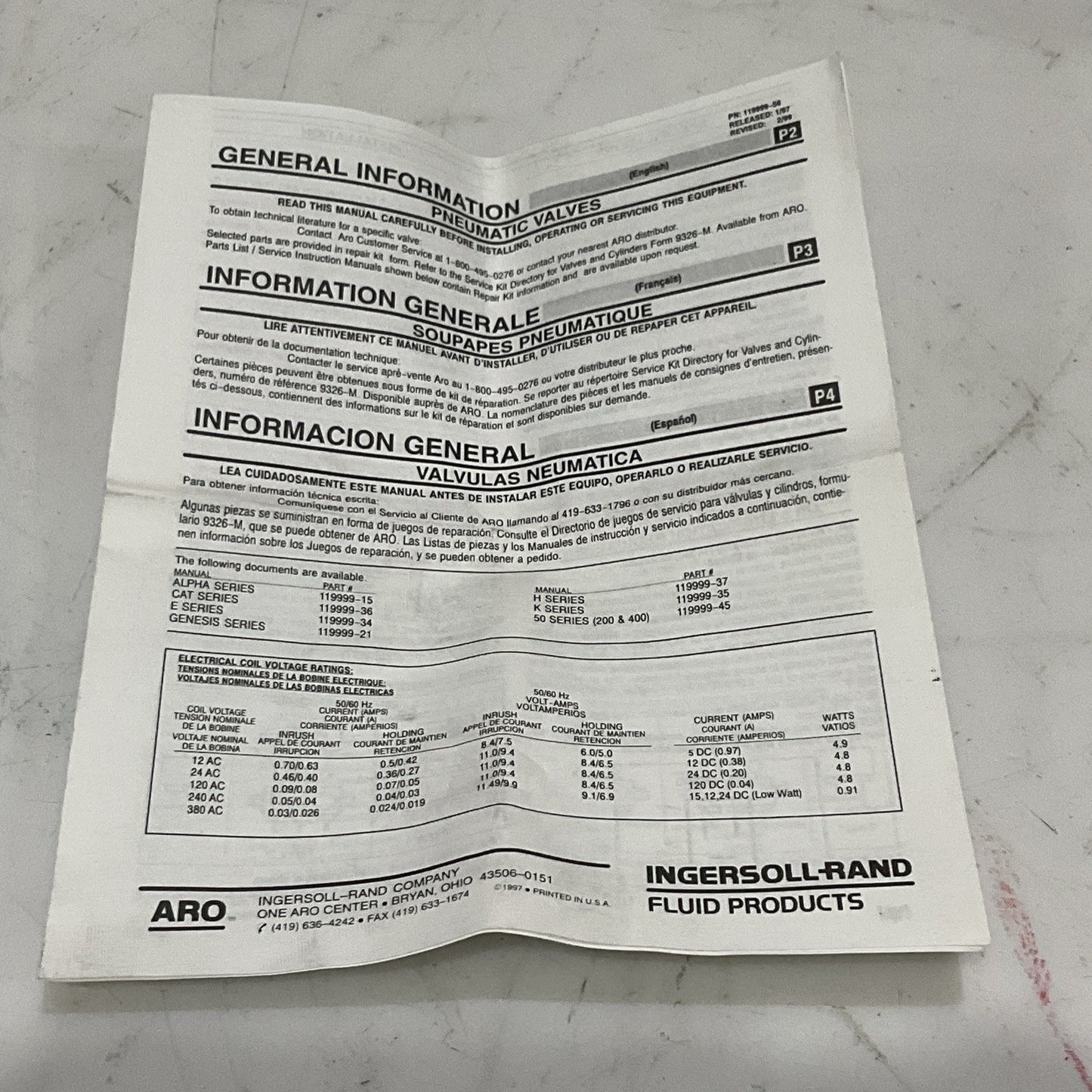 ARO A 222 SS O24 D FLUID POWER VALVE A222S024D Z2M