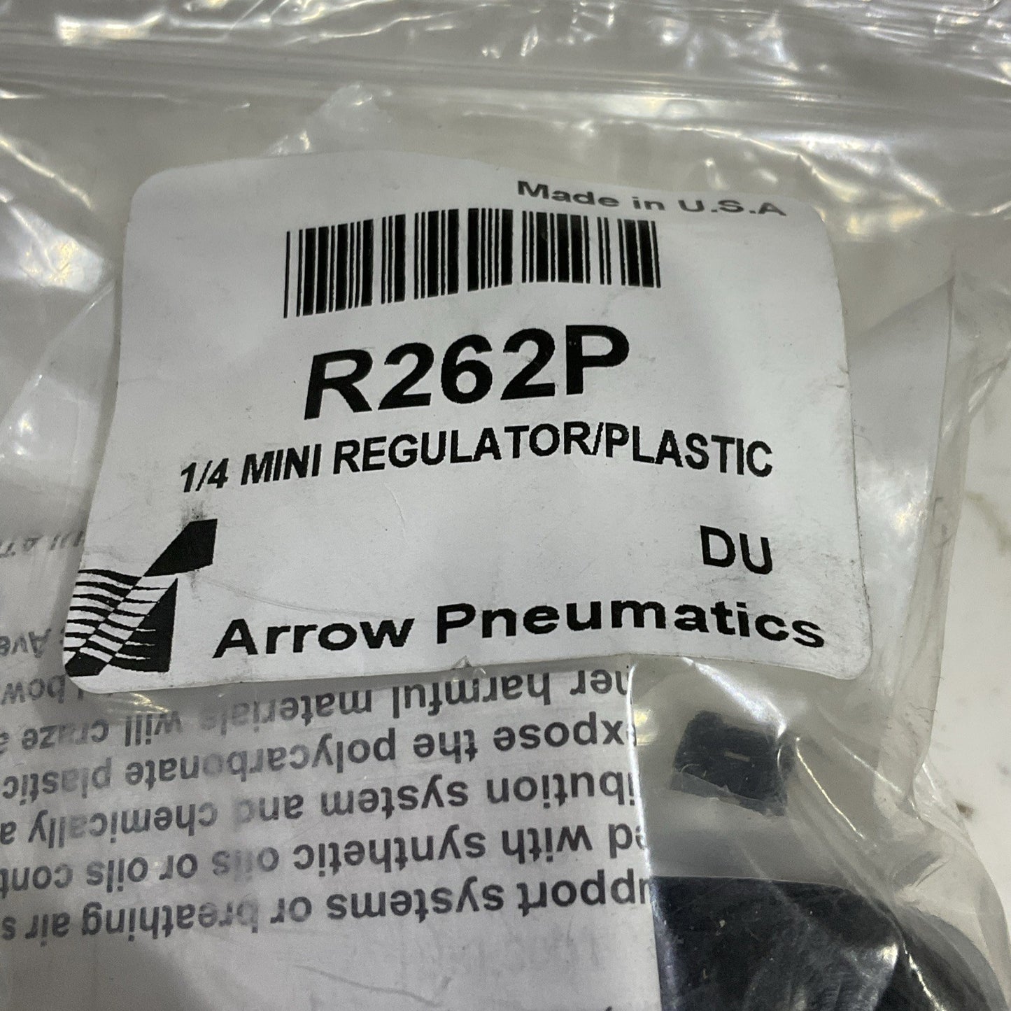 ARROW PNEUMATICS R262P MINI REGULATOR 1/4 IN LOT OF 6 Z2M