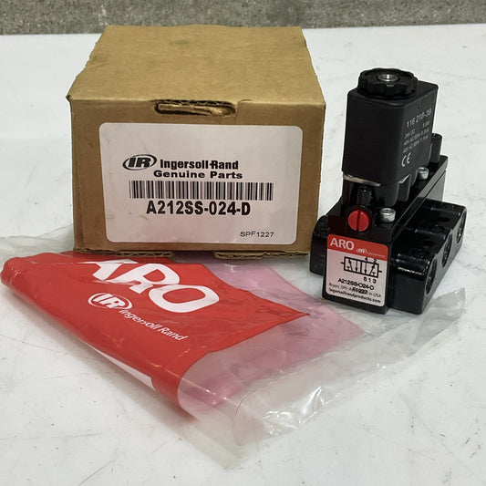 ARO IR A212SS-024-D SOLENOID VALVE 4-WAY 2-POSITION 24VDC 1/4 NOT Z2M