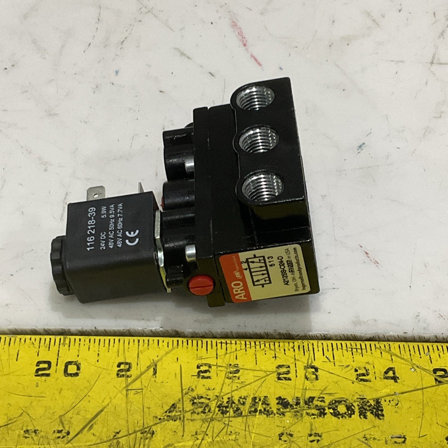 ARO IR A212SS-024-D SOLENOID VALVE 4-WAY 2-POSITION 24VDC 1/4 NOT Z2M