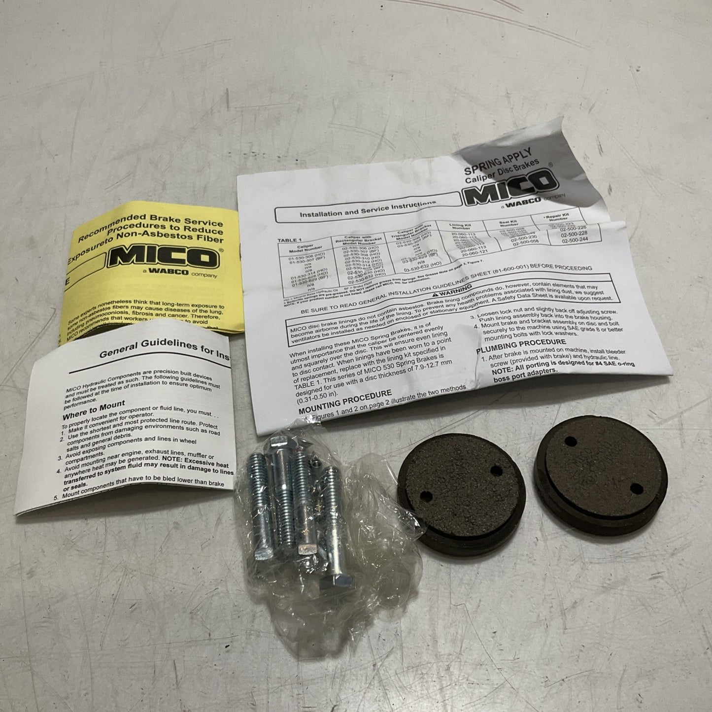 NABRICO MICO 030171N V34-4/2018  BMW BRAKE  PADS RM6