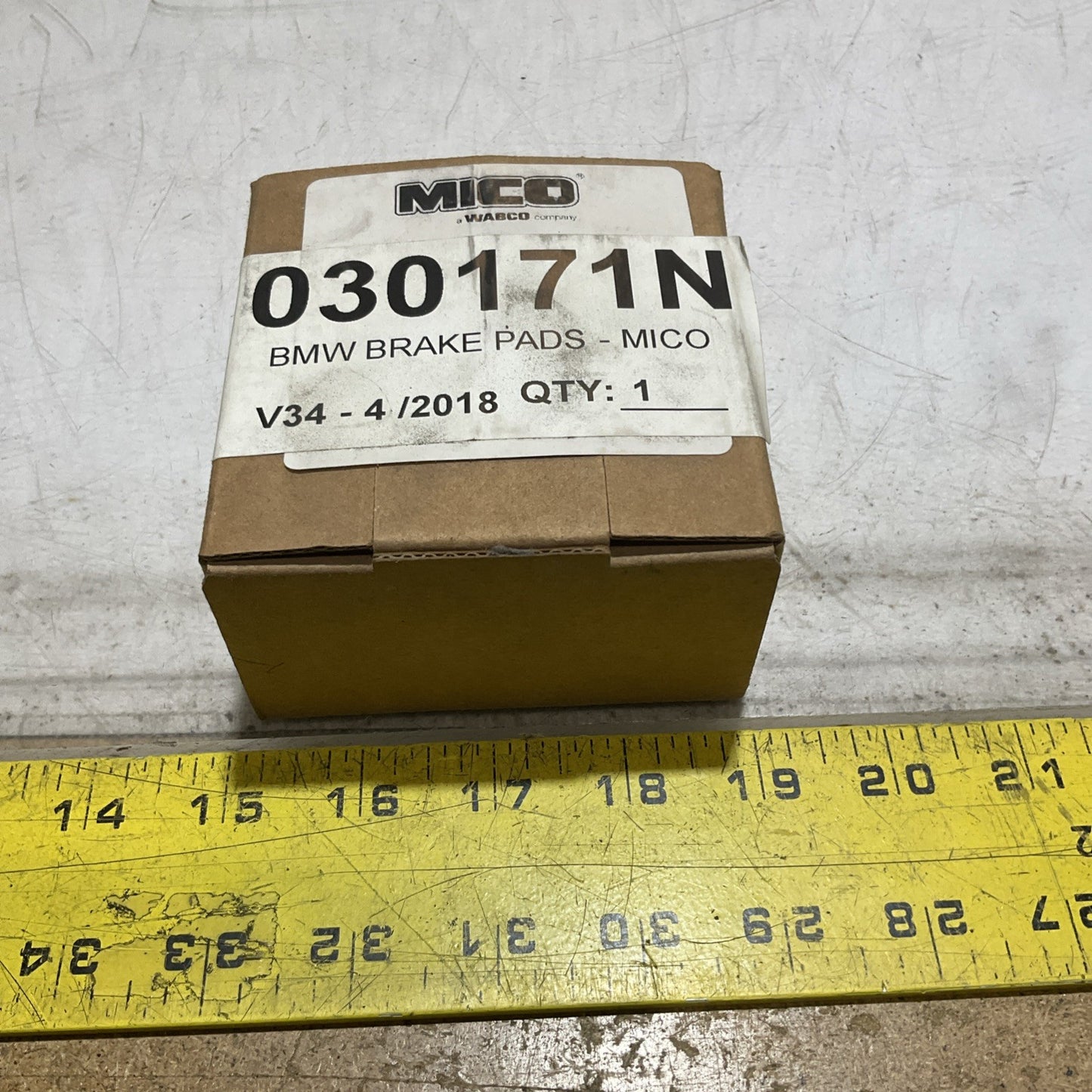 NABRICO MICO 030171N V34-4/2018  BMW BRAKE  PADS RM6