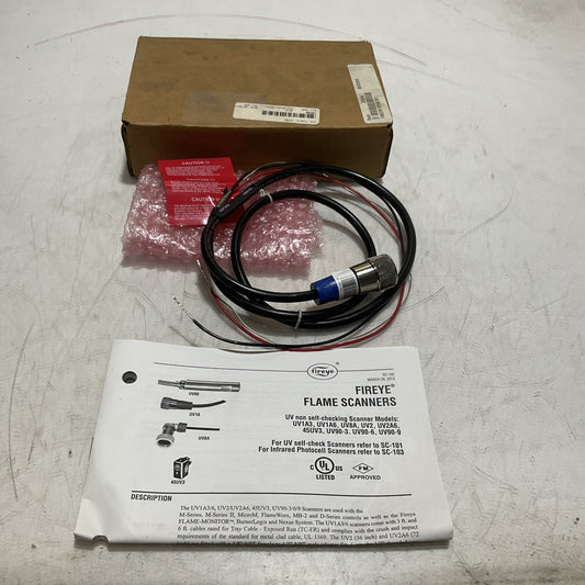 FIREYE  UV1A3 1451  ULTRA-VIOLET SCANNER  WITH 3 FT FLEX  RM6