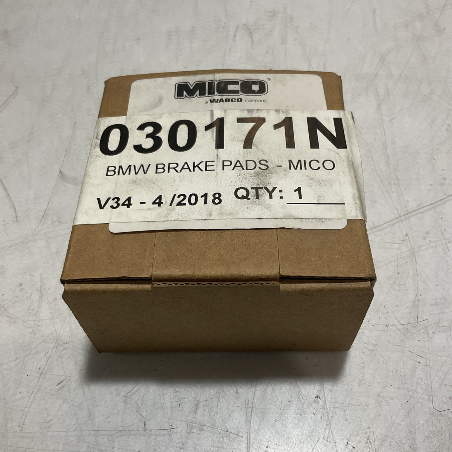 NABRICO MICO 030171N V34-4/2018  BMW BRAKE  PADS RM6
