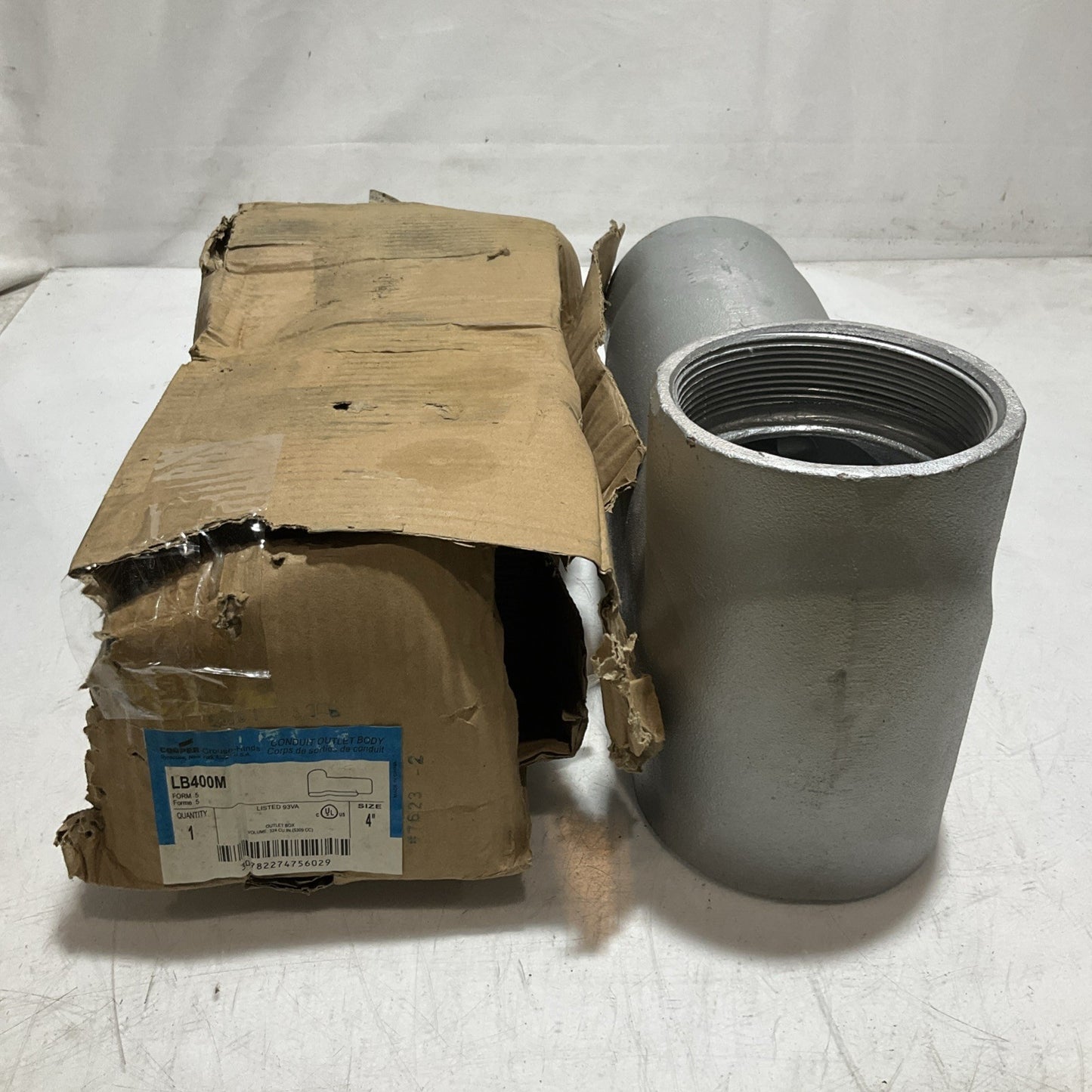 CROUSE-HINDS CONDULET LB400M  4’IN  TYPE LB RIGD CONDUIT OUTLET BODY  U3S