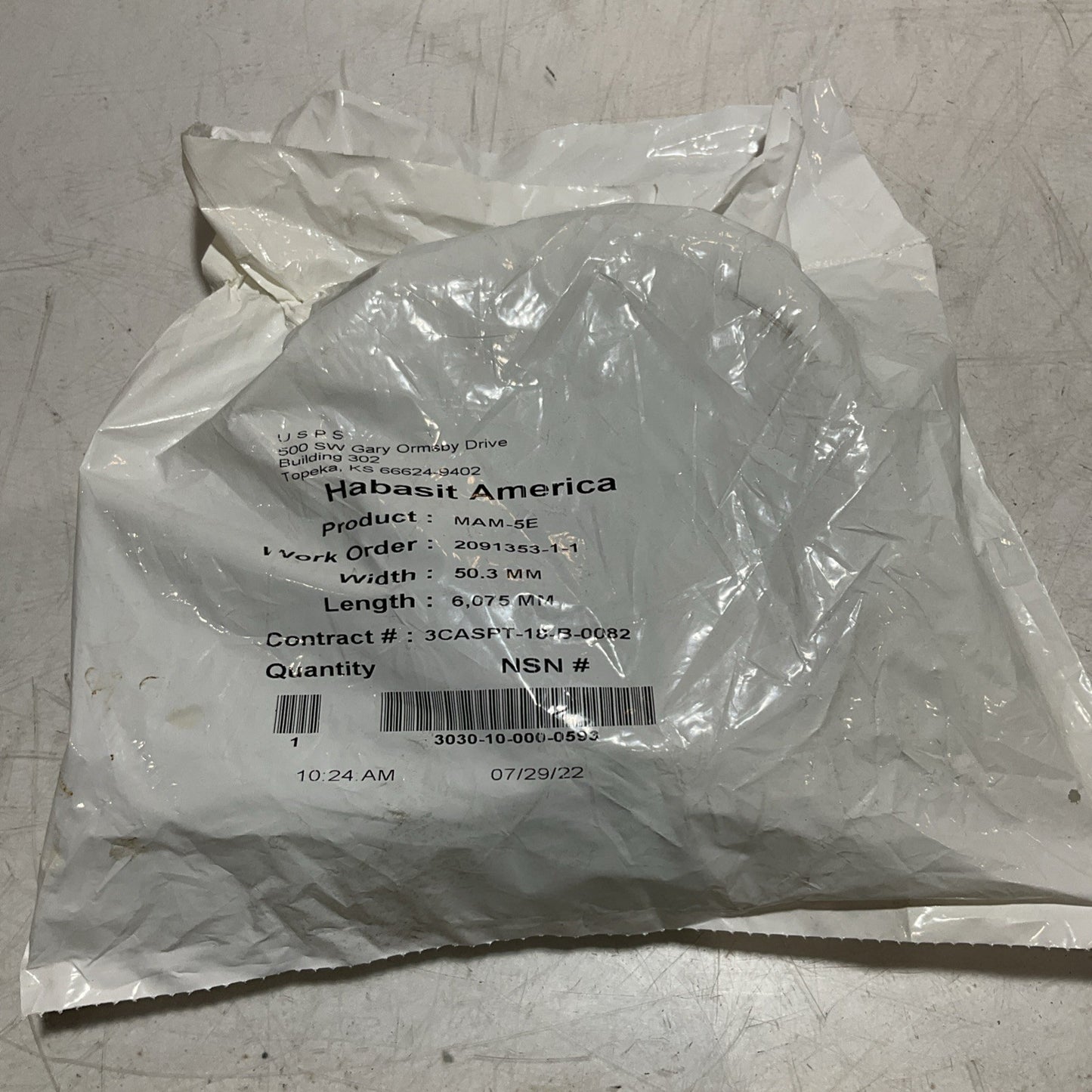 HABASIT AMERICA MAM-5E CONVEYOR BELTS 50.3 MM X 6,075 MM LOT OF 7  RM6