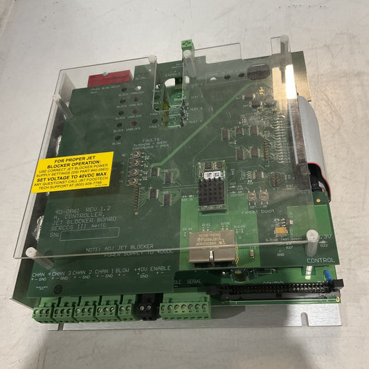 GRAYHILL 40-0861 REV 1.2 CONTROLLER JET BLOCKER  BOARD  POWER SUPPLY 40VDC  RM6
