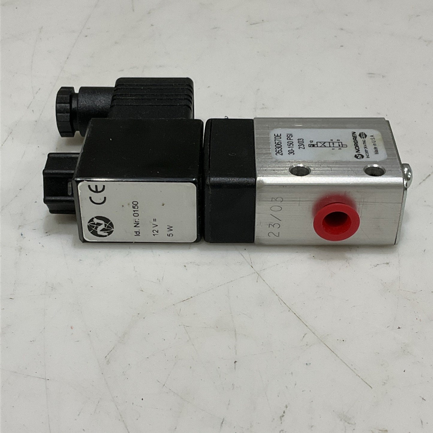 NORGREN 2630670E PNEUMATIC DIRECT SOLENOID VALVE 150 PSIG 4-WAY 1/8 PORT Z2M