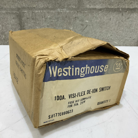 WESTINGHOUSE 177C880G23 VISI-FLEW DE-ION SWITCH FUSE KIT COMPLETE  30A 250V Z2M