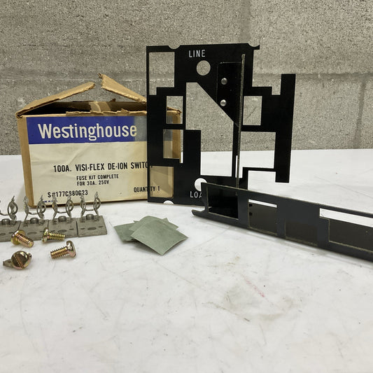 WESTINGHOUSE 177C880G23 VISI-FLEW DE-ION SWITCH FUSE KIT COMPLETE  30A 250V Z2M