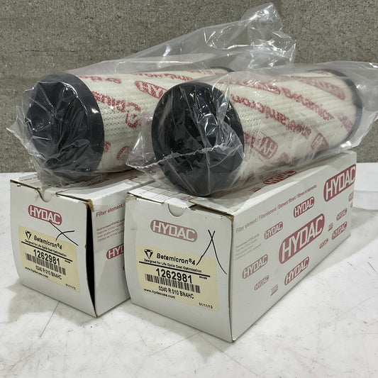 HYDAC 1262981 FILTER ELEMENT BETAMICRON 4 0240 R 010 BM4HC LOT OF 2 Z2M