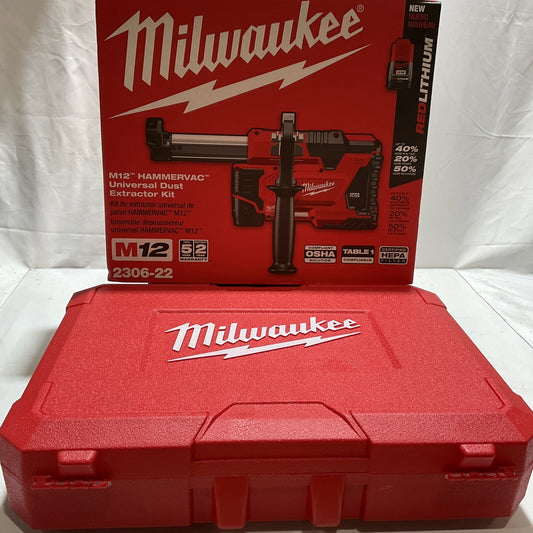 MILWAUKEE M122306-22 HAMMERVAC UNIVERSAL DUST  EXTRACTOR KIT  U3S