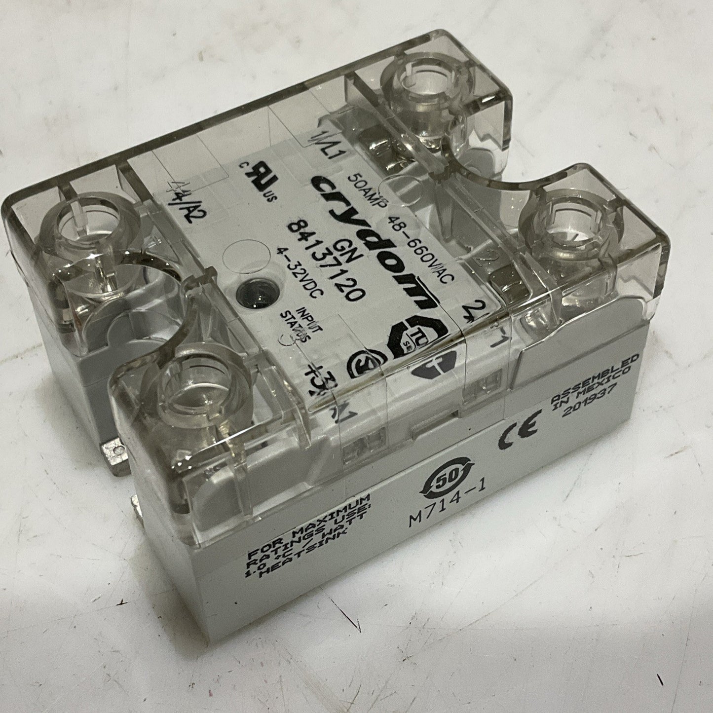 CROUZET CRYDOM GN84137110 SOLID STATE RELAY 25AMP 48-660 VAC LOT OF 4  Z2M