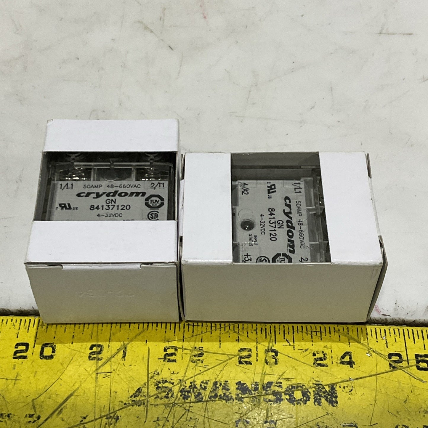 CROUZET CRYDOM GN84137110 SOLID STATE RELAY 25AMP 48-660 VAC LOT OF 4  Z2M