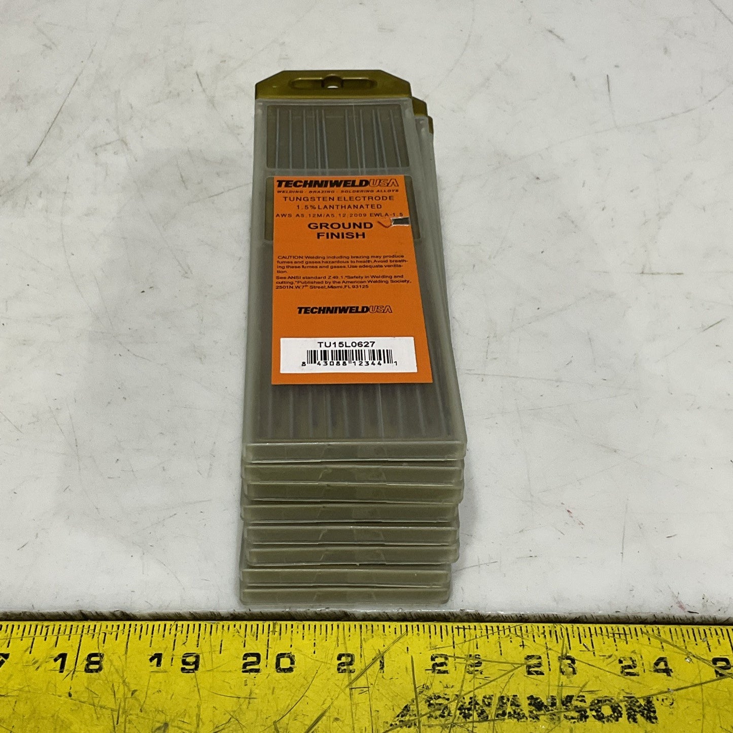 TECHNIWELD TU15L0627 TUNGSTEN ELECTRODE 1.5% LANTHANATED LOT OF 80 Z2M