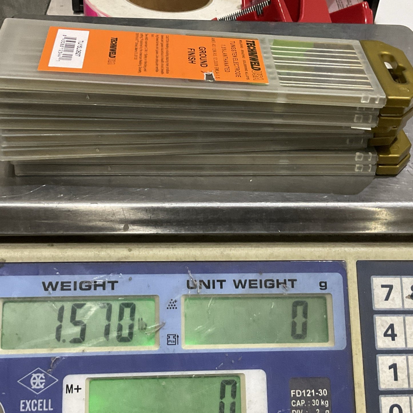 TECHNIWELD TU15L0627 TUNGSTEN ELECTRODE 1.5% LANTHANATED LOT OF 80 Z2M