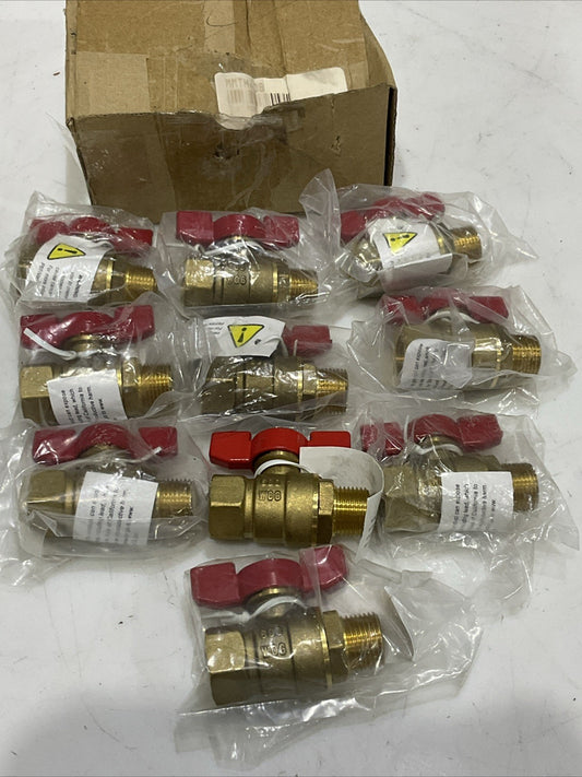 MIDWEST CONTROL MMTH-38 CONTROL FORGED MINI BRASS BALL VALVES 3/8 IN 600 PSI Z2M