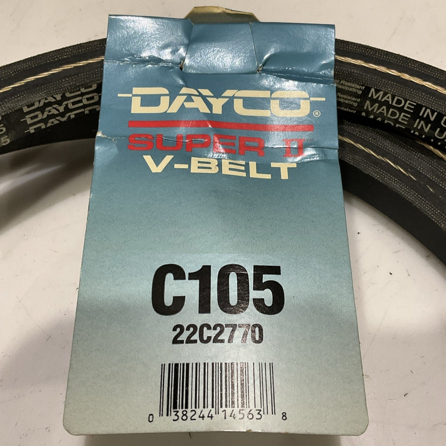 DAYCO C105 22C2770 SUPER II V-BELT OIL RESISTANT STATIC DISSIPATING Z2M