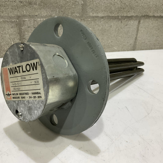 WATLOW 6-21-257-2 6212572 INDUSTRIAL HEATER ELEMENT 4500W 240/480V 9036  Z2M