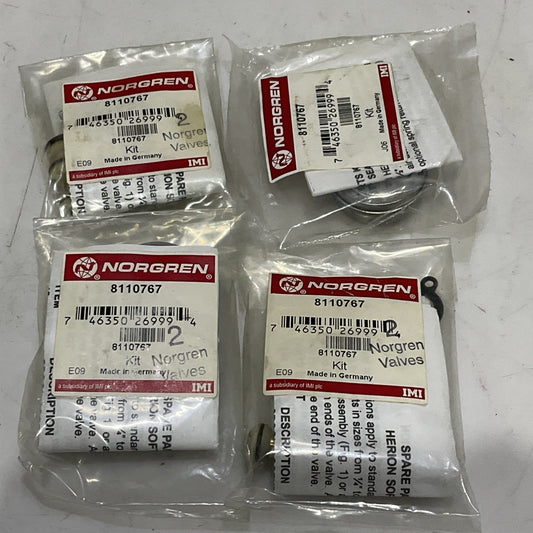 NORGREN 8110767 SOLENOID VALVE REPAIR KIT LOT OF 4 Z2M