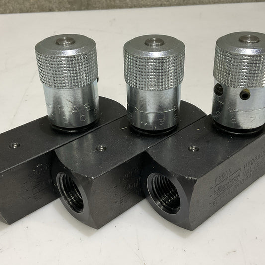PARKER F800S HYDRAULIC FLOW CONTROL VALVE 5000 PSI 345 BAR 15 GPM LOT OF 3 Z2M
