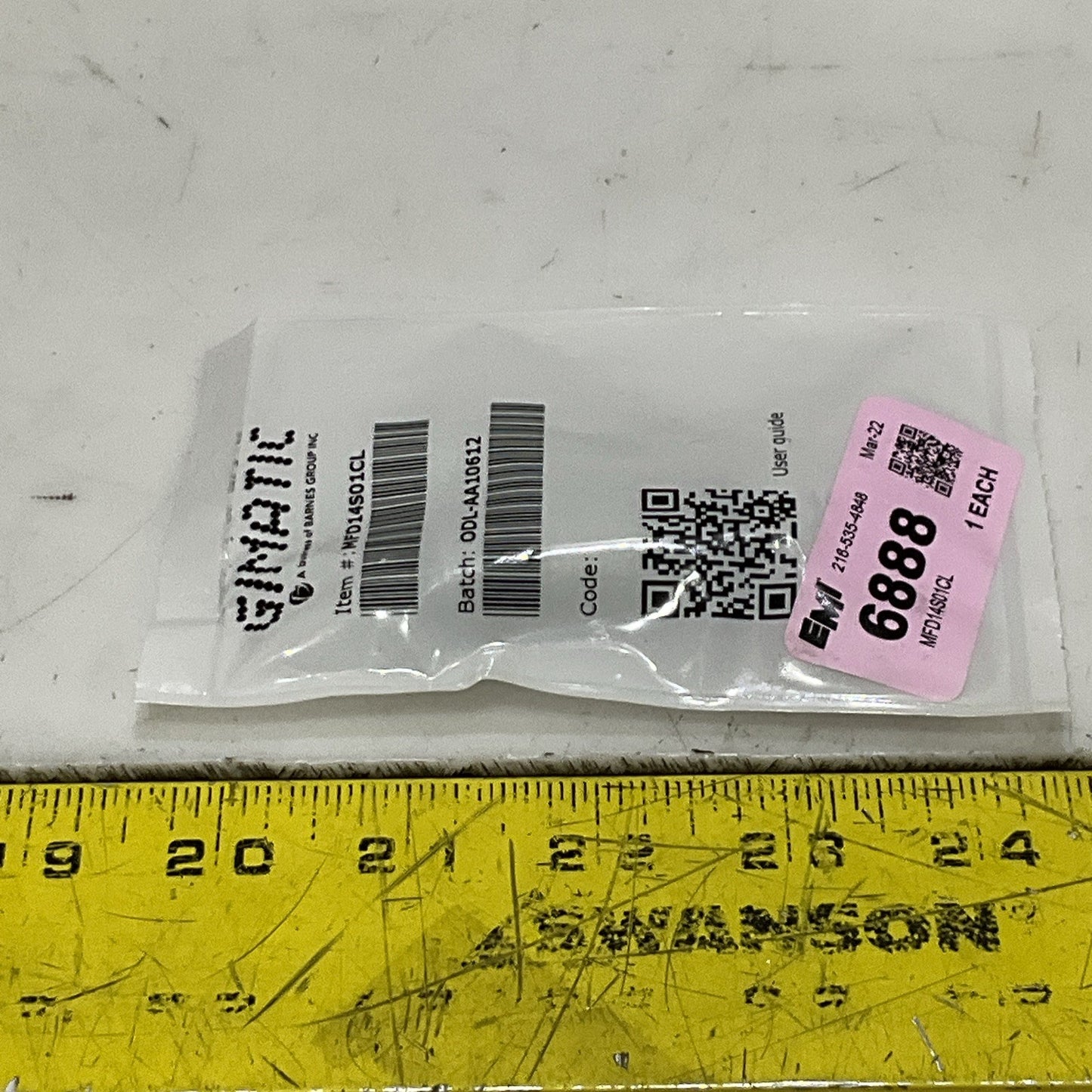 GIMATIC EMI 6888 MFD14S01CL EXPANSION GRIPPER Z2M