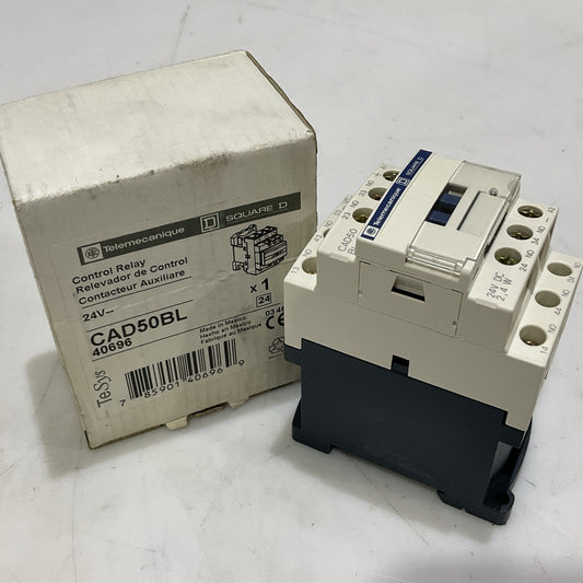 SQUARE D TELEMECANIQUE CAD50BL CONTROL RELAY 24V CAD50BL40696 Z2M