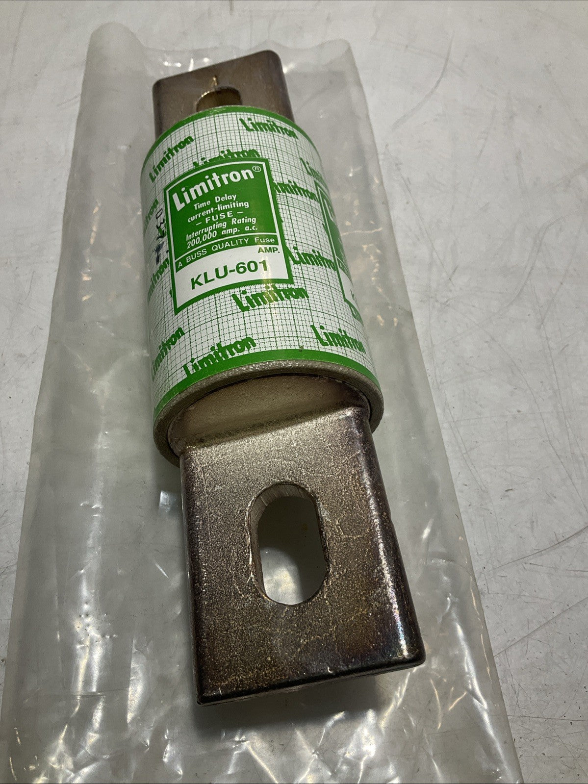 LIMITRON KLU-601 TIME DELAY CURRENT - LIMITING  FUSE 600V  200,000 A CLASS L U3S